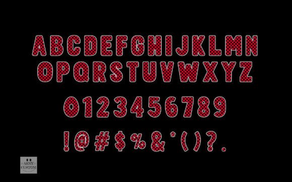 Checkered Army Font - Preview 2