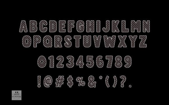 Checkered Army Font - Preview 3