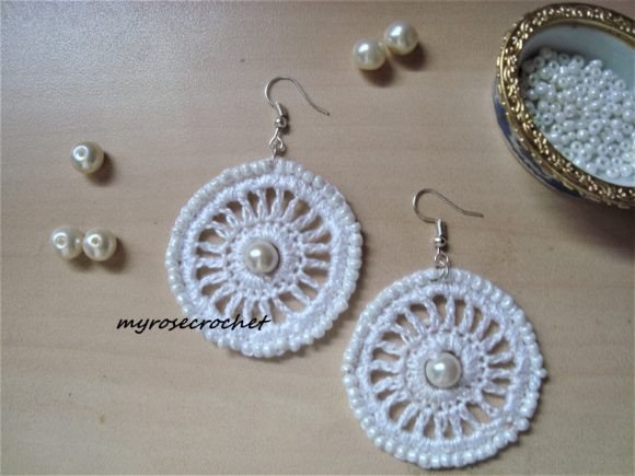 Crochet Pattern, AMARA Earrings Pattern