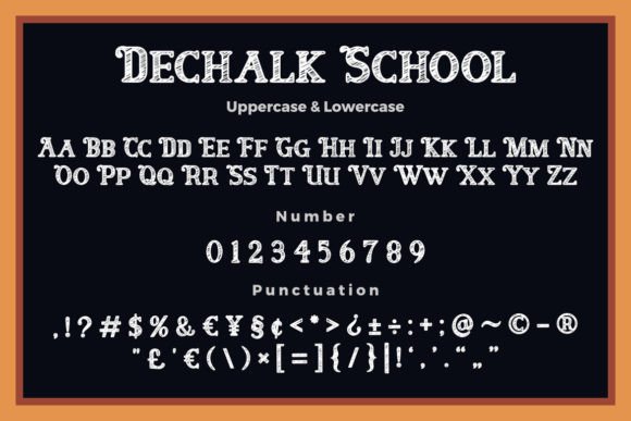 Dechalk School Font - Preview 2