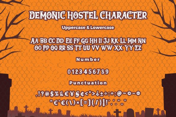 Demonic Hostel Font - Preview 5