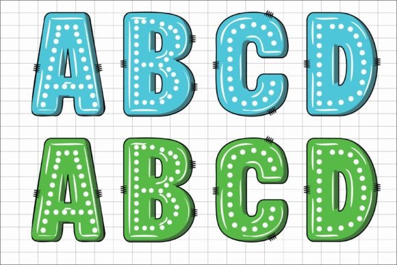 Dot Alphabet Font - Preview 1