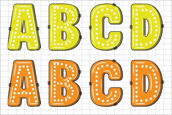 Dot Alphabet Font - Preview 2