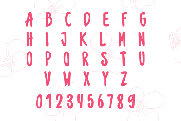 Flower Font - Preview 2