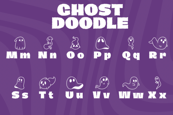 Ghost Doodle Font - Preview 2