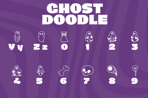 Ghost Doodle Font - Preview 3