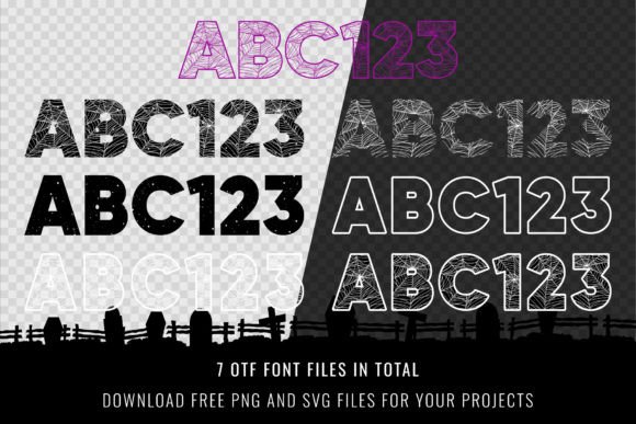 Halloween Cobweb Font - Preview 1