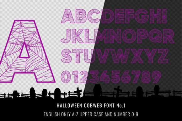 Halloween Cobweb Font - Preview 2