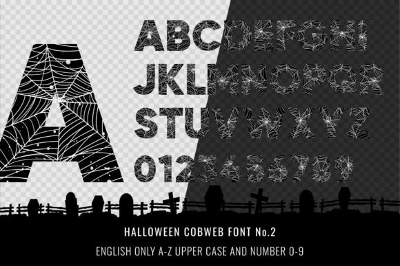 Halloween Cobweb Font - Preview 3