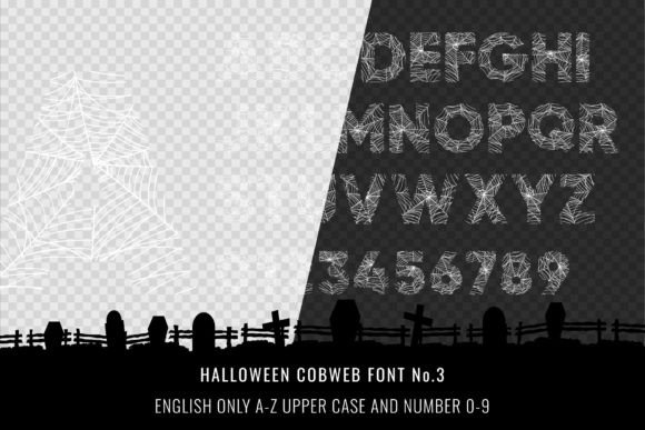 Halloween Cobweb Font - Preview 4