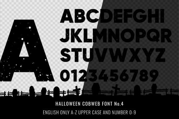 Halloween Cobweb Font - Preview 5