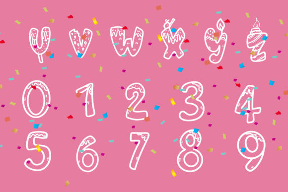 Happy Birthday Font - Preview 2