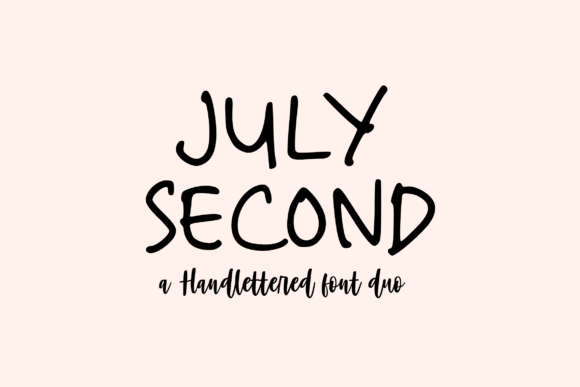 July Second Font PNG with transparent background - Preview 1