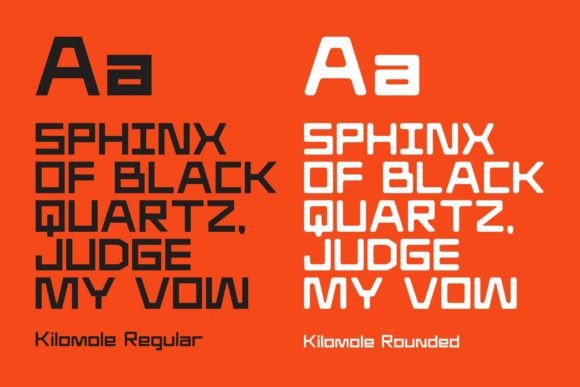 Kilomole Font PNG with transparent background - Preview 6