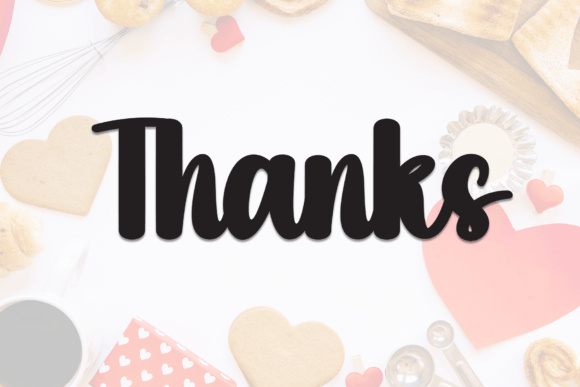 Love Sweety Font PNG with transparent background - Preview 6