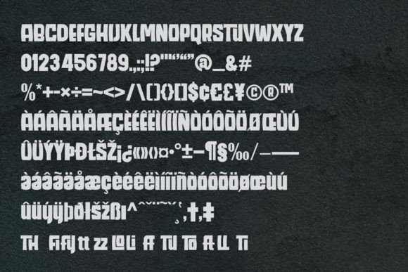 Over Thinking Font PNG with transparent background - Preview 1