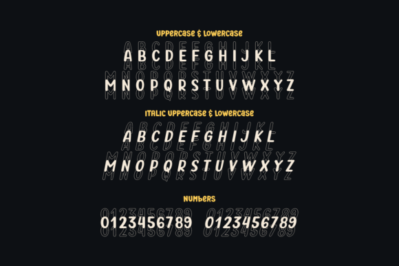 Past Love Font PNG with transparent background - Preview 4