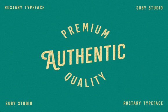 Rostary Font PNG with transparent background - Preview 1
