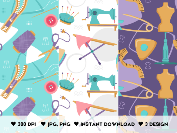 Sewing Seamless Pattern
