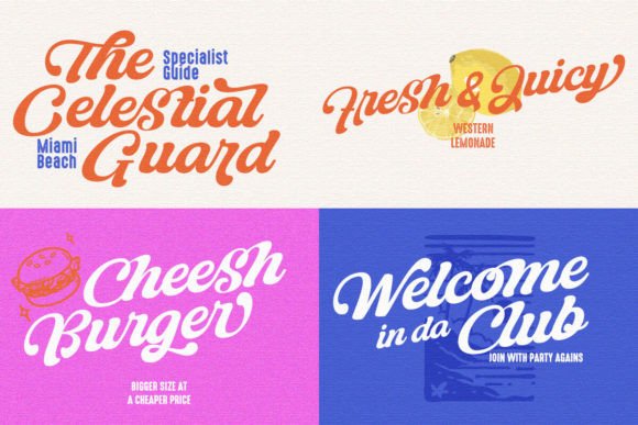 Siderland Typeface Font PNG with transparent background - Preview 1
