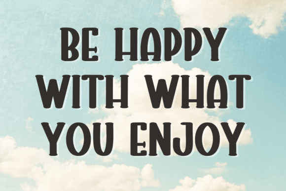 Simple Vintage Font PNG with transparent background - Preview 1