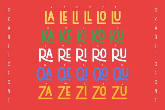 Skabelo Font PNG with transparent background - Preview 1