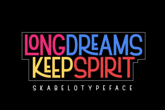 Skabelo Font PNG with transparent background - Preview 4