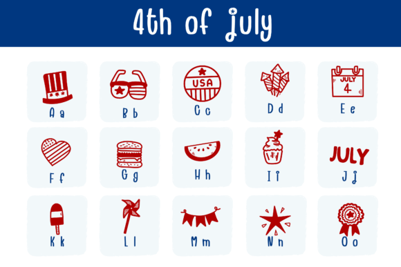 4th of July Font - Preview 1