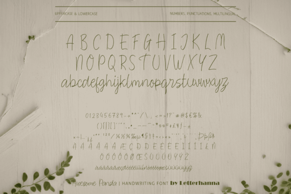 Awesome Panda Font - Preview 2