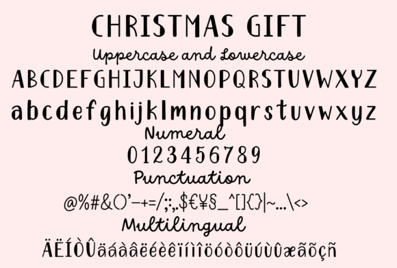 Christmas Gift Font - Preview 6