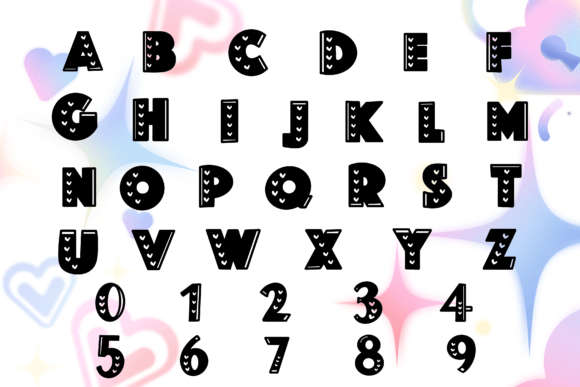 Cute Heart Font - Preview 1
