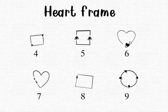 Heart Frame Font - Preview 3