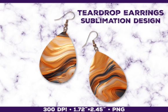 Melting Metallics Teardrop Earrings