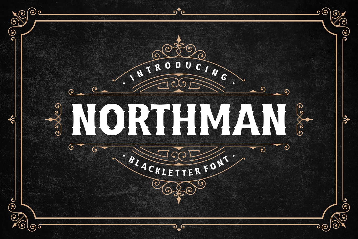 Northman preview: bold old school tattoo font