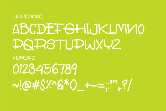 Rawopa Font PNG with transparent background - Preview 1