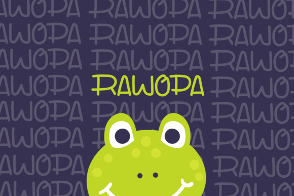 Rawopa Font PNG with transparent background - Preview 2