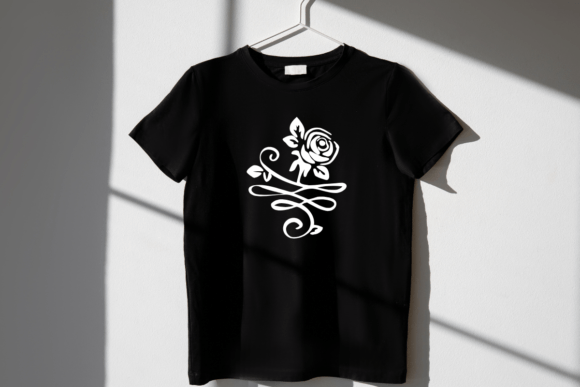 Rose Border Font PNG with transparent background - Preview 4