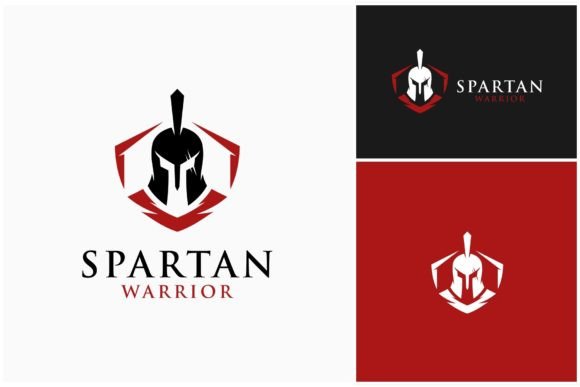 Spartan Warrior Protection Logo Grafika Logo Przez Sore.studios
