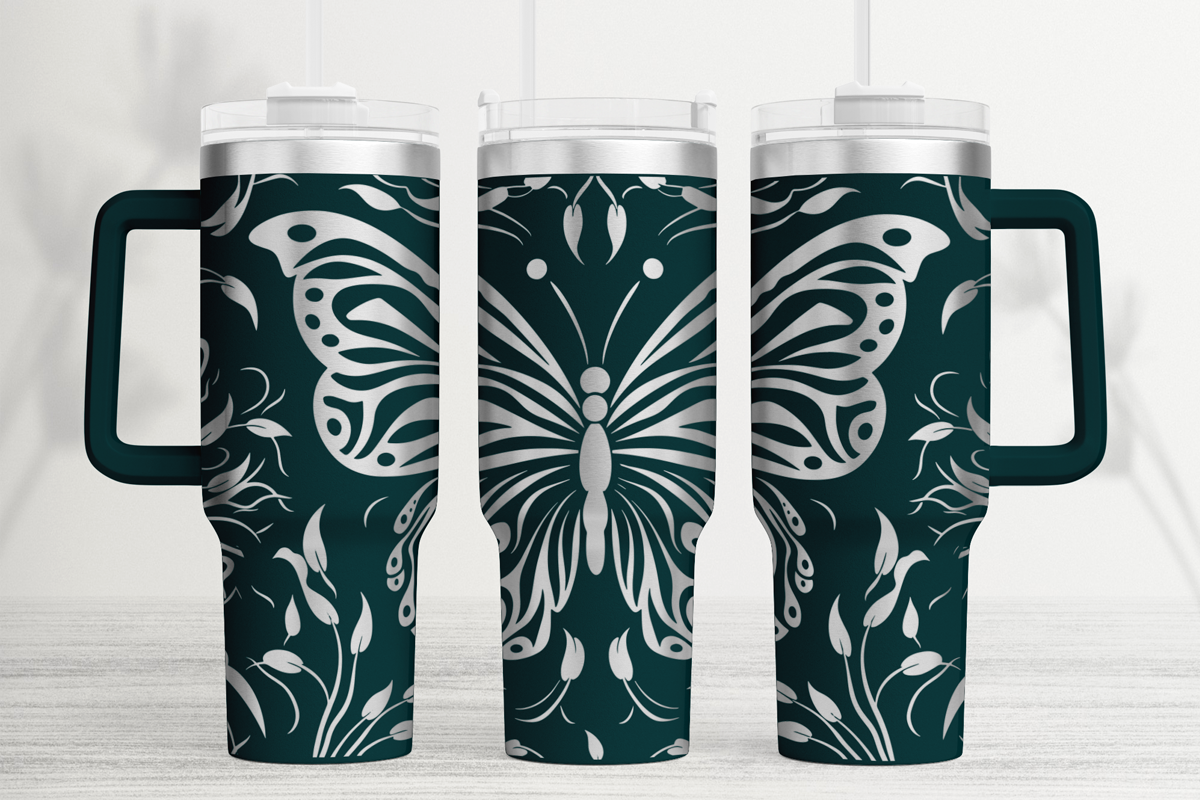 Tattoo 40oz Laser Tumbler Wrap SVG Graphic by Think Plus Tumbler ...
