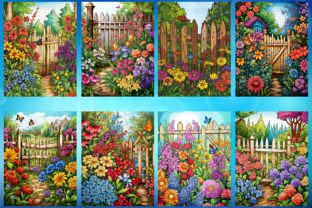 200 Garden Fence Coloring Pages - KDP Graphic by Lusecraft Studio ...