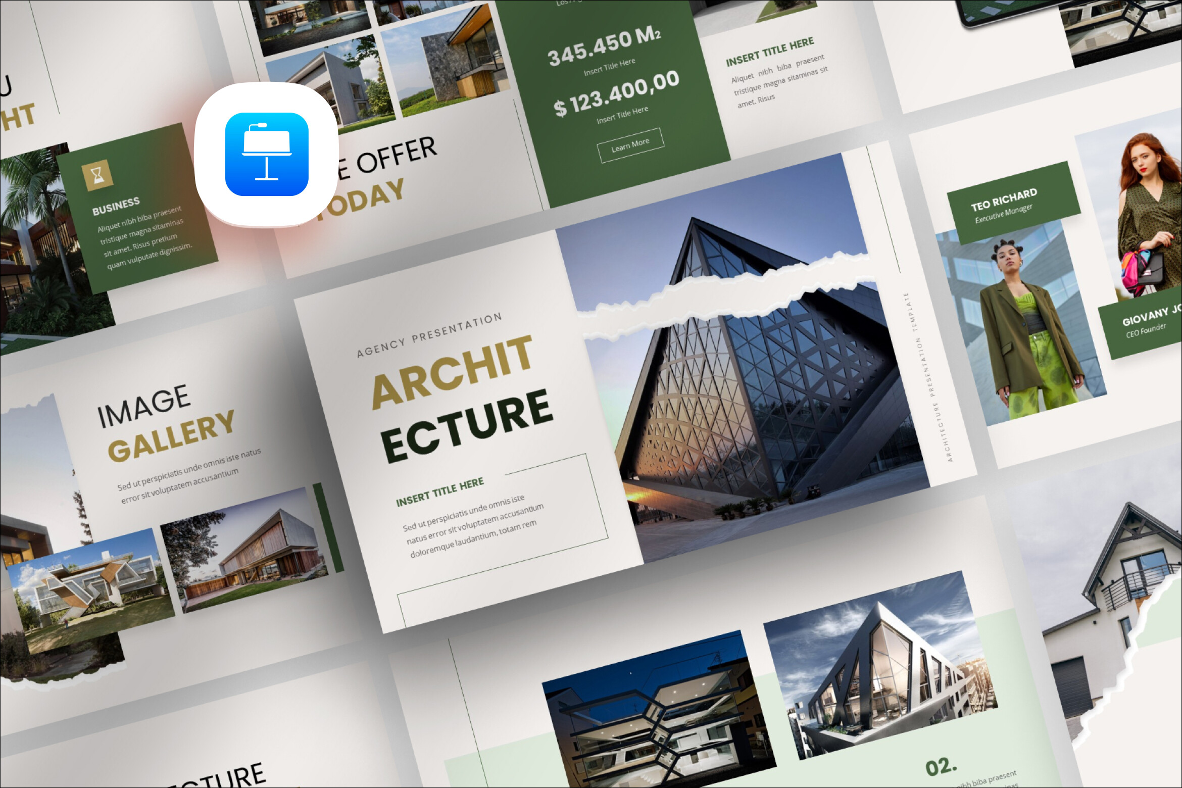 Plantilla de PowerPoint para Agencia de Arquitectura Minimalista