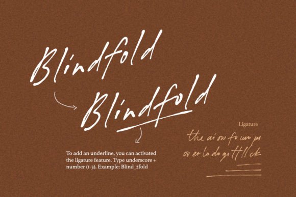 Blindfold Font PNG with transparent background - Preview 4