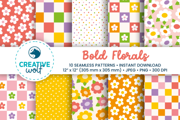 Bold Florals and Checkers Patterns