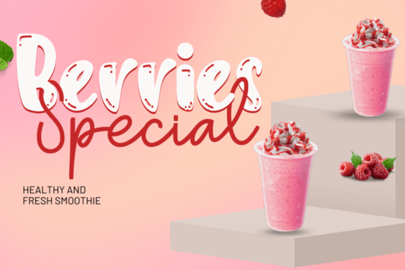 Cream Yogurt Font - Preview 1