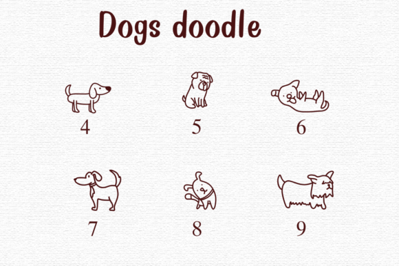 Dogs Doodle Font - Preview 3