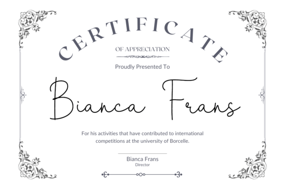Fairyrose Font PNG with transparent background - Preview 2