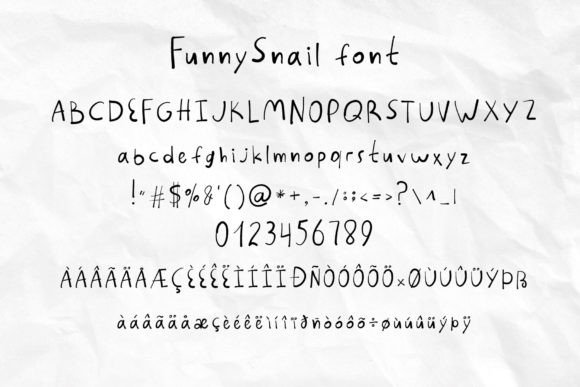 Funnysnail Font - Preview 3