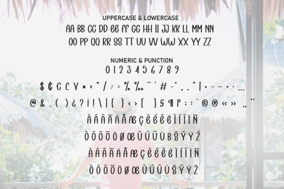 Homestay Vacation Font PNG with transparent background - Preview 6