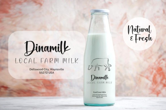 Julietta Farmhouse Font PNG with transparent background - Preview 2
