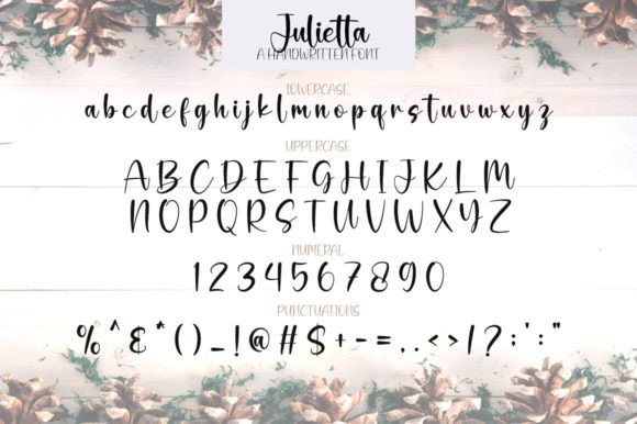 Julietta Farmhouse Font PNG with transparent background - Preview 6